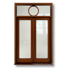 Porta de vidro da porta de madeira contínua exterior